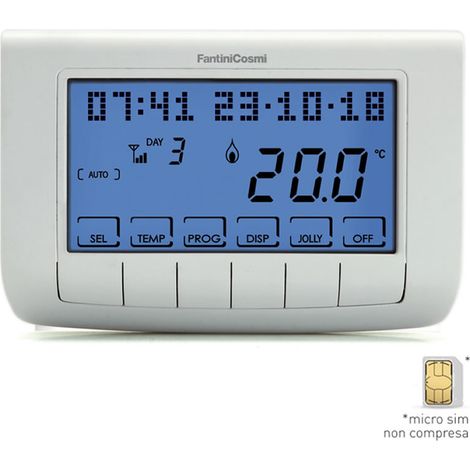 Fantini Cosmi Cronotermostato Intellicomfort CH140GSM2