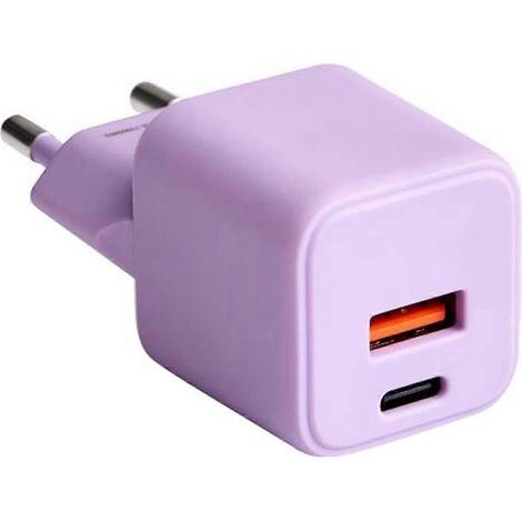 Compatible avec les chargeurs rapides en forme d'éventail USB-A 18 W QC / USB-C 30 W PD GaN compact (1/5)