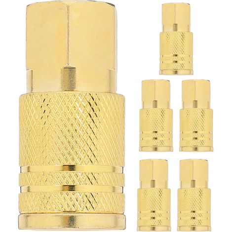 Raccord rapide femelle pneumatique 6 pièces, filetage NPT 1/4 pouce (1/5)