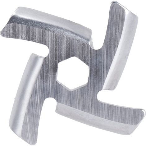 Ortviai Couteau croisé pour hachoir électrique – Plaque de broyage en acier inoxydable 4,6 cm, compatible avec hachoirs domestiques (1/4)
