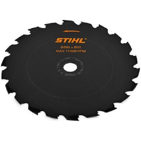 Stihl – Lame de débroussailleuse 200 mm 22 dents – Pour coupe de buissons et petits arbres – SKU 40007134203