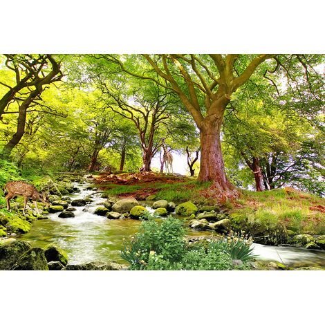 Papier peint panoramique - Forêt - 130 cm x 87 cm (1/2)
