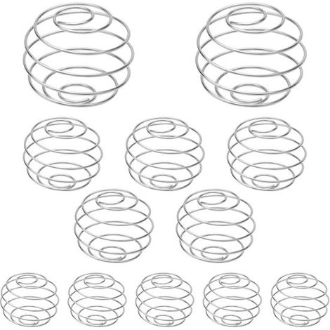 Bolas mezcladoras de acero inoxidable para batidos de proteínas，Juego de 12，Mezclador de proteínas y bola mezcladora，Acero inoxidable (1/5)