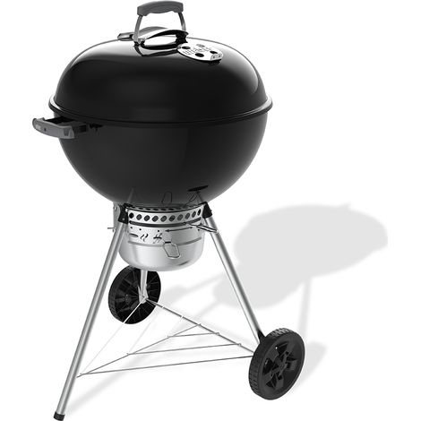 Barbecue a charbon - Weber - Original Kettle E-5730 - Ø57 cm - Thermometre intégré - Clapet d'aération - 9 couverts - Noir