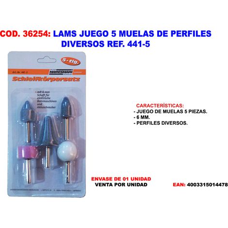 Set di 5 ruote con vari profili LAMS