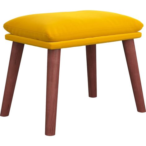 Fußhocker Senfgelb 45x29,5x35 cm Samt vidaXL