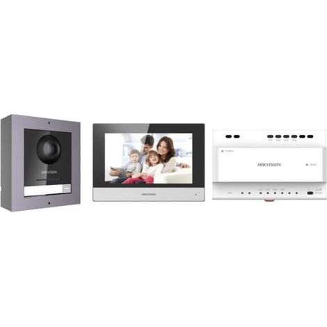 Hikvision DS-KIS702  Kit Videocitofono Monofamiliare Smart IP a due fili con App HikConnect