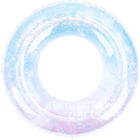 Anneau natation gonflable – bouée piscine – couleur douce clignotante – été