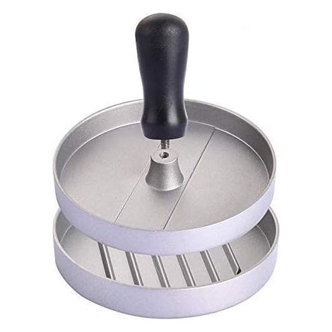 Presse à hamburger en aluminium moulé anti adhérent pour galettes de viande et burgers maison