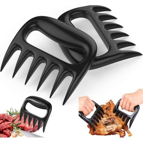 Lot De 2 Griffes BBQ Pour Porc Effiloché, Griffes D’Ours Résistantes À La Chaleur, Accessoires Barbecue (1/5)