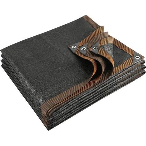 95% UV-blocking breathable shade cloth, sun mesh net tarp, Black, 1x1.5m (A) (1/4)