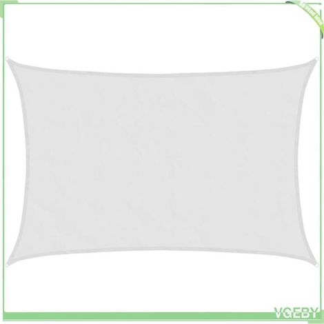 Voile d'ombrage - FAFEICY - 4000550 - gris clair - 5 x 3,5 m - 100% polyester oxford (PU) (1/5)