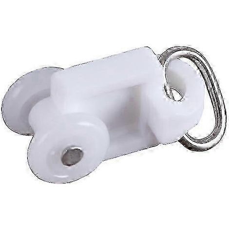 Filiyano-100 tringles à rideaux en plastique avec doubles roulettes et supports coulissants (1/4)