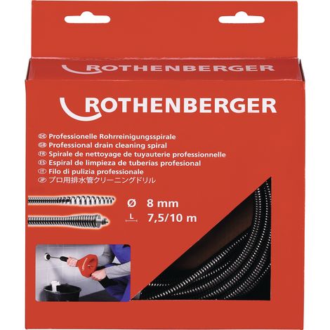 ROTHENBERGER Spirale, 8mm con giunto e anima - 72425