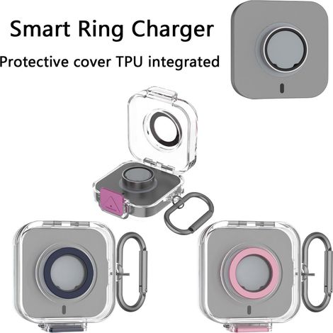 Étui rigide ergonomique léger pour chargeur, fermoir rapide surface lisse anti-rayures portable voyage et usage quotidien (1/5)