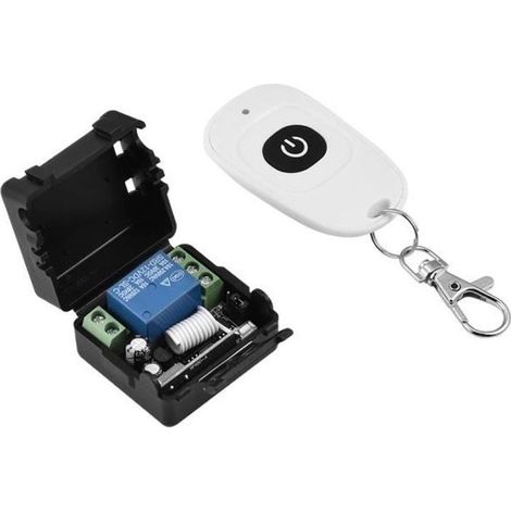 DC 12V Télécommande sans fil Relais Récepteur Émetteur Télécommande universelle Module de commutation et trans (1/4)