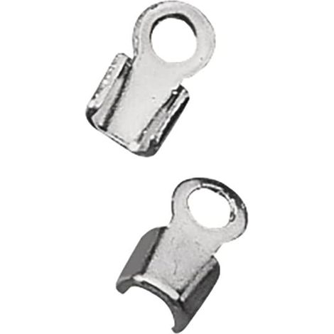 RAYHER - GANCI PER CORDINI DI CUOIO Ø1,5MM - COLORE ARGENTO