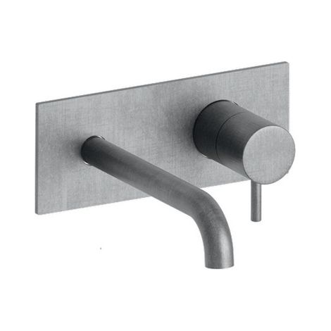 LAVABO MURAL TRIVERDE AVEC PLAQUE BEC 22.5 METAL BROSSE EX TV27851 - CRISTINA ONDYNA TV25877