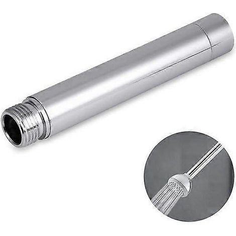 Barre d'extension de douche en acier inoxydable chromé, raccord G1/2", installation facile pour les douches peu profondes (1/5)