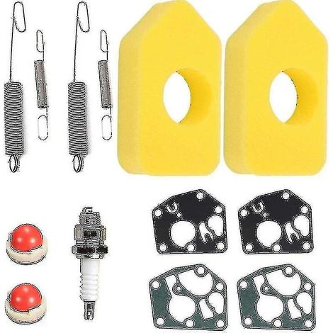 Kit de membrane de carburateur, filtres à air avec joint, ressort de régulateur de membrane. Compatible avec les modèles Briggs & Stratton 698369, Sprint Classic 795083, 694394, 692211 et 691859. (1/4)