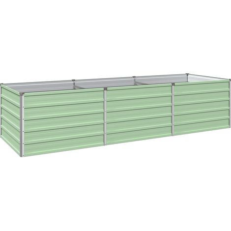 Raised Garden Bed Pastel Green 240 x 80 x 55 cm vidaXL
