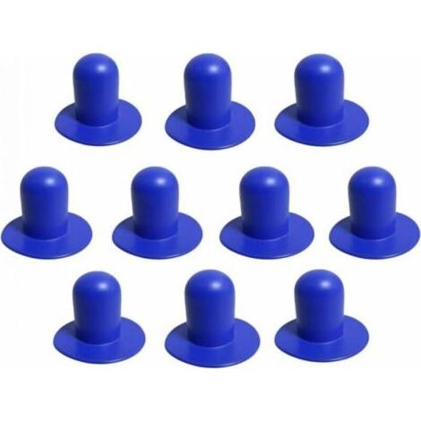 Pair Lot de 10 bouchons de piscine extensibles, bouchon de pompe filtrante Bestway Lay Z Spa, filtre de rechange pour spa Lay Z, compatible avec piscine (bleu, extensible) (1/4)