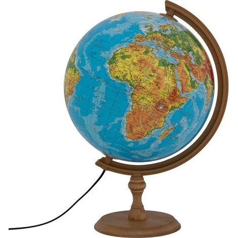Globo fisico illuminato 32 cm