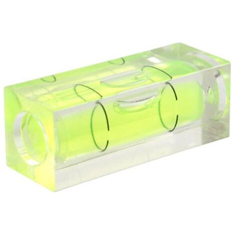 HOXILEELEO - Lotto di 5 mini livella a 15 x 15 x 40 mm – Precisione di 60° Per spazi ristretti – il Materiale è acrilico e ABS (1/5)