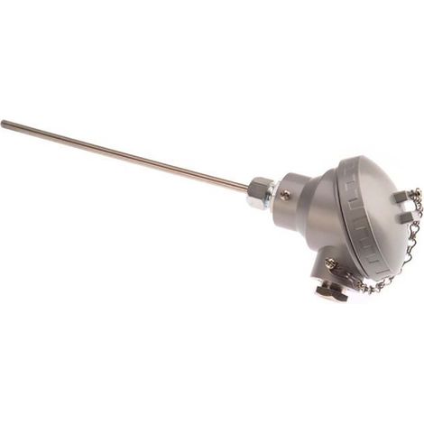Capteur RTD PT100 RS PRO, Ø 6mm, L.150mm, +250°C max, Tête de borne KNE ( Prix pour 1 )
