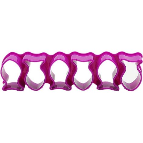 Emporte-pièce mini réutilisable en plastique en forme de poisson pour biscuits Goldfish, violet (1/4)