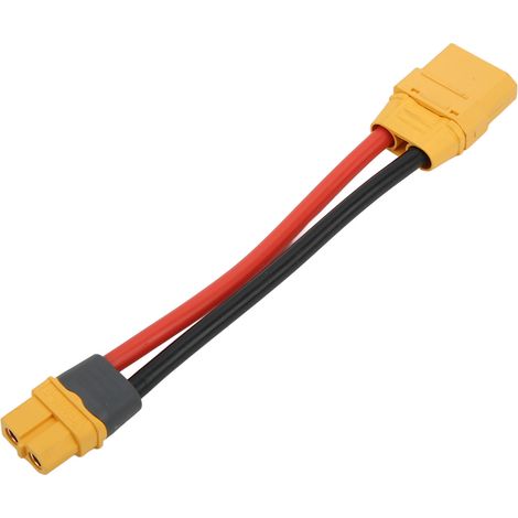 Adaptateur connecteur XT90 femelle vers XT60H femelle avec câble 12AWG pour batterie LiPo RC (1/5)
