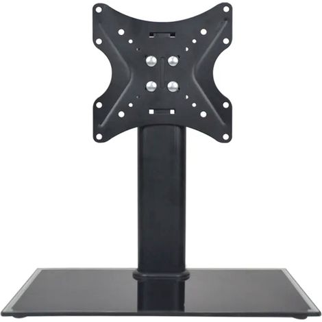 TV-Halterung 14"-42", Stahlfuß, bis 29 kg, VESA, verstellbar (1/5)