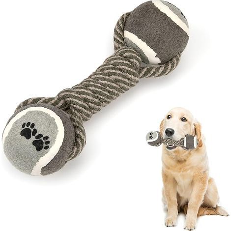 1pc Dog Toy Rope Pet Toy with Indestructible Ball Chew Toy for Puppies, Small, Medium, Large Dogs (1/5)
