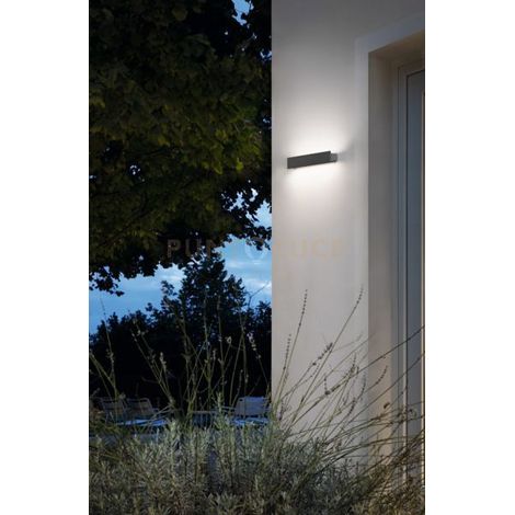 SIMBA APPLIQUE LED DOPPIA EMISSIONE L.30cm IP54 ANTRACITE 4000K 350LM 6W