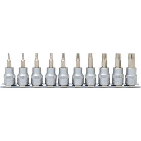 KS Tools 3/8" Bit-Stecknuss-Satz Torx, 10-tlg, T10-T55 - 911.3935 (1/3)