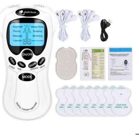 Masseur de cou musculaire Tens de santé,Machine de thérapie numérique électrique pour le dos,stimulateur - English Type 1