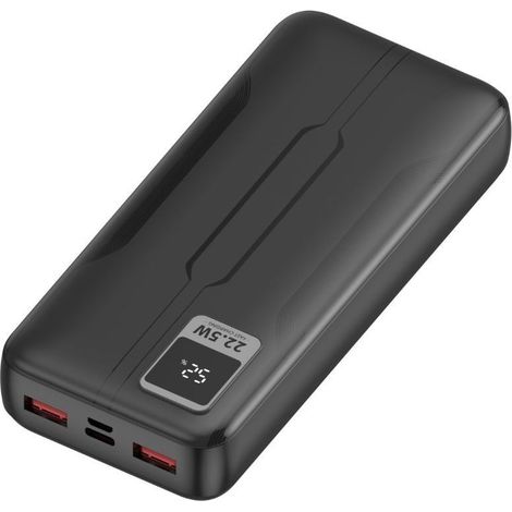 Powerbank 20000mAh Leotec LEPOW20W22K/ 22.5W/ Negra