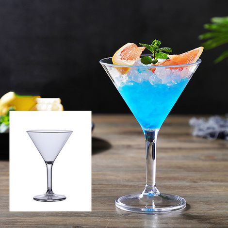 Gobelet en acrylique pour boissons froides, vin, cocktail, champagne, articles de bar - 8061 (1/5)