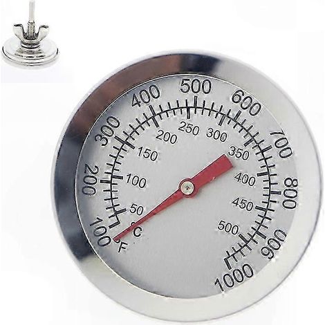 Ofenthermometer mit zwei Anzeigen zum Backen und Grillen, Küchenhelfer aus Edelstahl, maximale Temperatur 500°F (1/3)