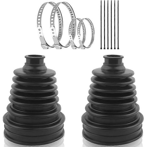 Kit de réparation de soufflets de cardan en silicone pour arbre de 19 à 24 mm (2 pièces), comprenant 4 colliers de serrage et 6 attaches de câble. (1/5)