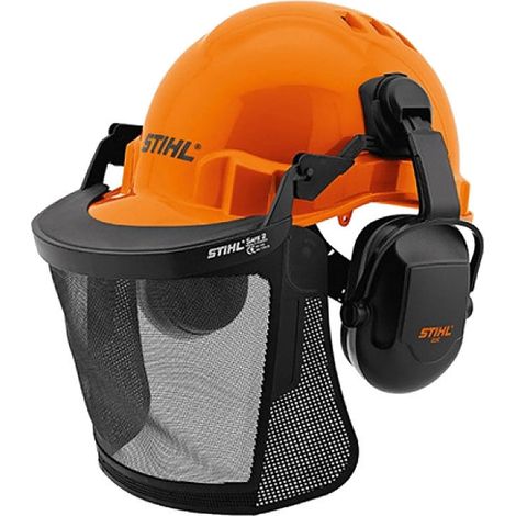Stihl – Casque Function Basic 8880810 – Norme EPI EN 352/397 – Visière nylon large – Protection anti poussière – Ventilation intégrée
