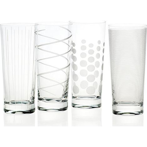 Mikasa Cheers Set Of 4 High Ball Glasses