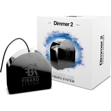 Mikro-Dimmermodul Fibaro Das FGD-212 mit Z-Wave Plus-Technologie, Farbe Schwarz, ermöglicht die Steuerung einer Lampe oder eines Leuchtmittels unter Beibehaltung des ursprünglich vorhandenen Schalters (1/5)