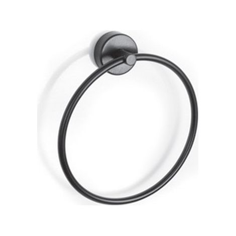 Portasalviette anello da muro in acciaio inox nero opaco  Monde-N kamalu