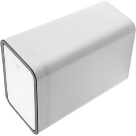 Poubelle ménagère étanche grande capacité sans odeur avec couvercle à pression en plastique blanc pour cuisine salon salle de bain (1/5)