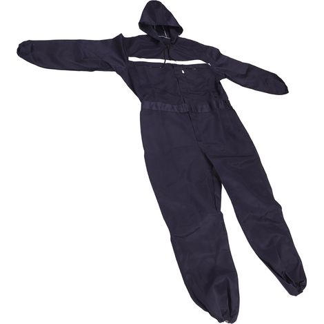 Combinaison de travail XL à capuche, antirouille, bleu foncé, manches longues, réfléchissante, pour usines (1/5)