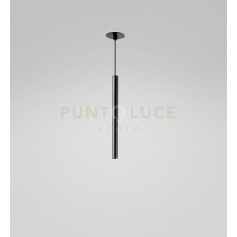 Lampada a Sospensione LED Thalassia SP/I - Singola 7W 3000K 398lm Fascio 18° Finitura Nero Satinato - Gealuce - Alluminio di Alta Qualità