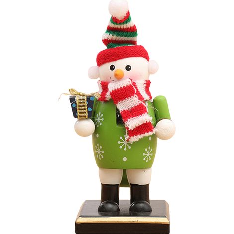 Sapin de Noël casse-noisette en bois, figurine décorative de table, jouet marionnette pour décoration intérieure (1/5)