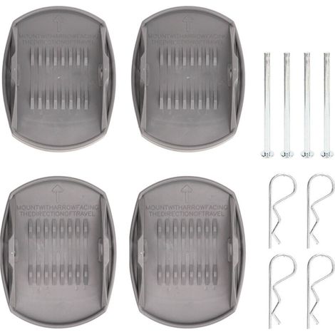 Coussinets de levage de cric de caravane, 4 pièces, Dispersion de charge, antirouille, haute résistance, robuste, adaptateur de coussin de levage pour camping-car (1/5)