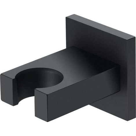 Black Shower Head Holder, Brass Shower Head Holder, Wall-Mounted Shower Head Holder, Shower Head Holder Installed by Drilling Holes (1/4)